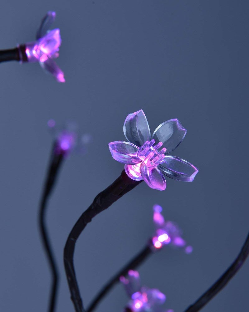 Lightshare Cherry Blossom Lighted Tree 5 Feet, RGB with Remote Control, 16 Color-Changing Modes - Image 5